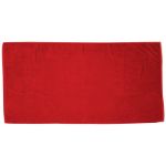 Heavyweight Colored Custom Beach Towels in Red