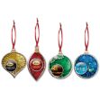 Festive Dazzlers Ornaments with Full Color Custom Dome