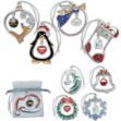 Platinum Sparkling Ornaments with Full Color Danglers Custom Imrpinted