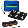 Neoprene Roll-Up Tech Case for charging cords and earbudes