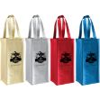 Metallic Non Woven Wine Gift Bags