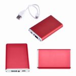 Custom power bank in red