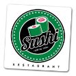 Square Paper Coasters Bar Style with Full Color Custom Imprint Made in USA