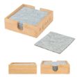 Custom Bamboo Recycled Coaster set